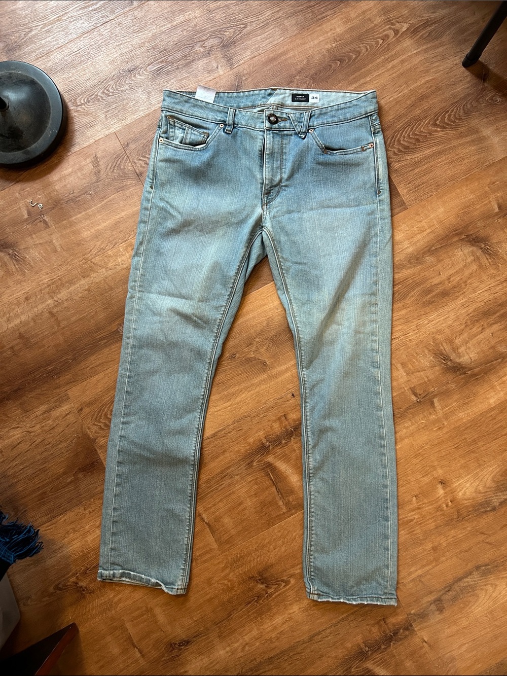 Volcom Men’s Slim Straight Light Wash Jeans